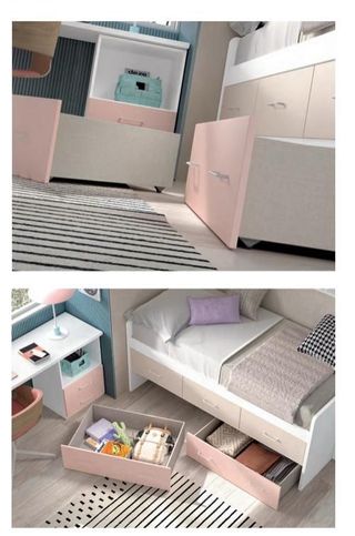 Camas juveniles: Nido, literas, abatibles, armario