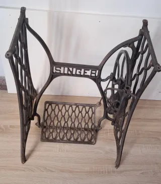 Base Máquina Coser Singer Antigua Hierro