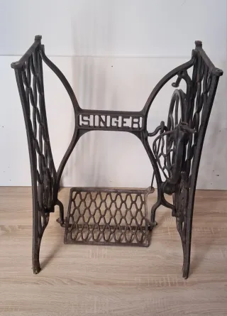 Base Máquina Coser Singer Antigua Hierro