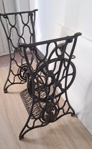 Base Máquina Coser Singer Antigua Hierro