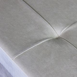 Pouf Contenitore Rettangolare Velluto 76cm Beige