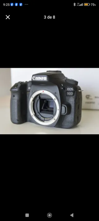 Cámara Canon 90D gran máquina para fotos y vídeos.