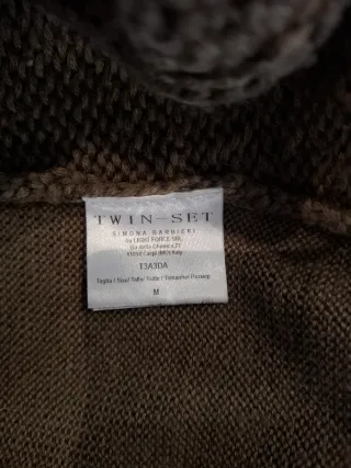 Twin Set Maglione Beige con Treccia