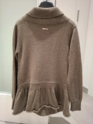 Twin Set Maglione Beige con Treccia