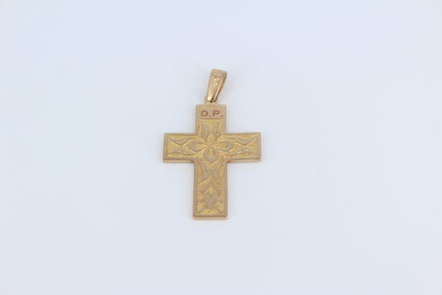 Cruz Apóstoles de Oro 18k, 4,42gr. Ref. G-101.