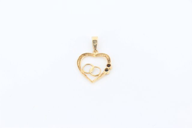 Colgante promesa de oro 18k, 0,84gr. Ref.G-041.