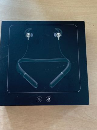 Auriculares Banda Cuello Inalámbricos Negro/Dorado