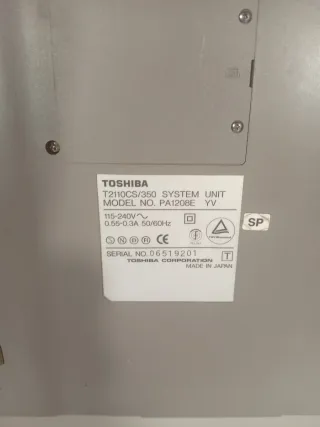 Portátil Vintage Toshiba