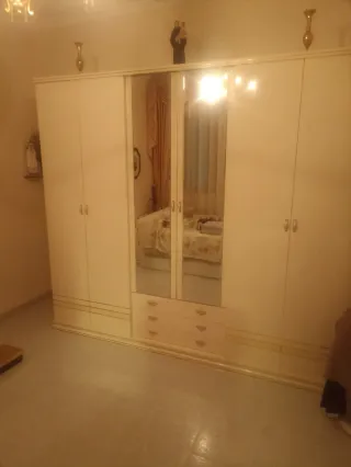 Dormitorio Matrimonio Blanco y Dorado