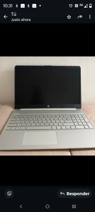 Ordenador HP Plata y Negro