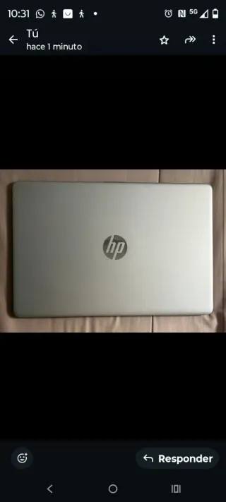 Ordenador HP Plata y Negro