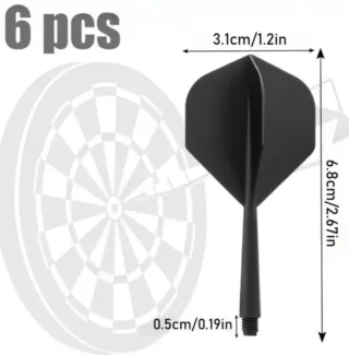 Set 6 Aste e Alette per Freccette