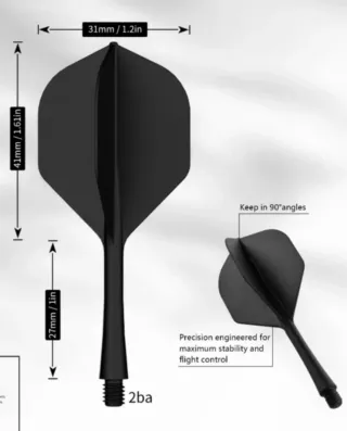 Set 6 Aste e Alette per Freccette