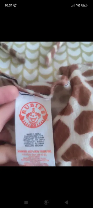 Disfraz Jirafa Niña Talla 4-6