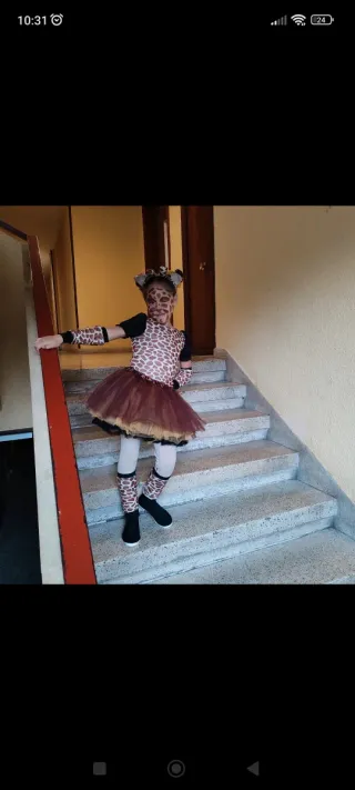 Disfraz Jirafa Niña Talla 4-6