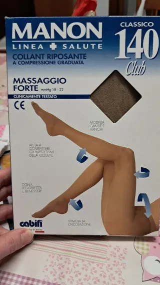 Collant Manon 140 Club Beige Taglia Unica