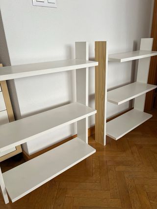 Estanterías de pared blancas (2 unidades)