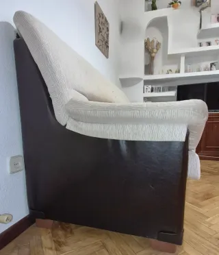 Sofá 3 plazas tela beige