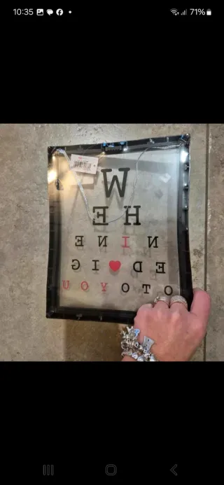 Quadretto Love con cornice