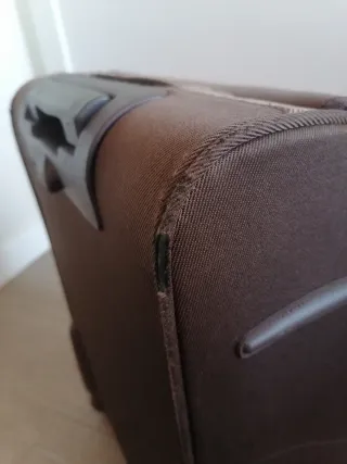 Maleta mediana de cabina marrón+regalo cartera