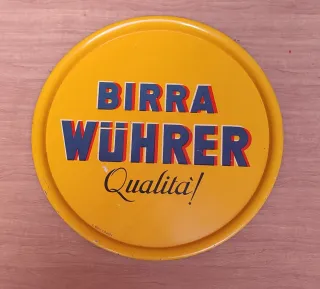 Vassoio Birra Wührer Vintage Pubblicitario