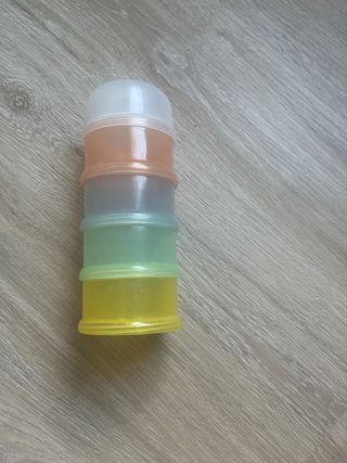 Dispensador leche/comida bebé apilable