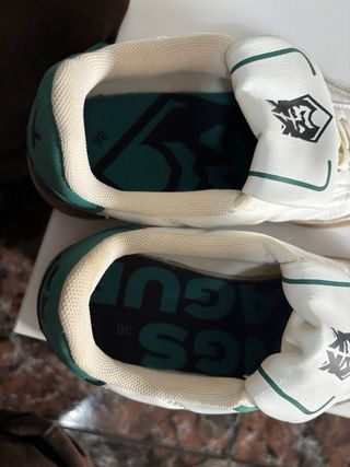 Zapatillas King League Blancas y Beige