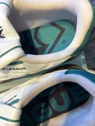 Zapatillas King League Blancas y Beige