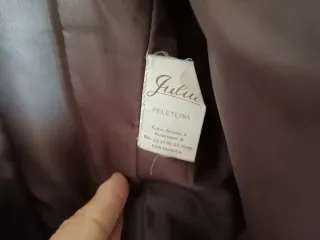 Abrigo de pelo natural marrón