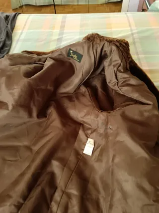 Abrigo de pelo natural marrón