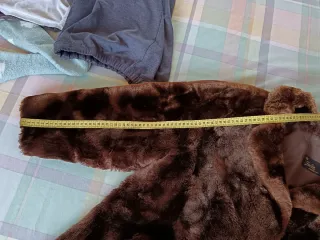 Abrigo de pelo natural marrón