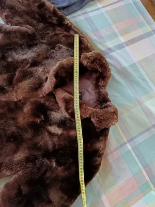 Abrigo de pelo natural marrón