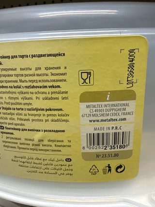 Porta pasteles Metaltan 2 en 1