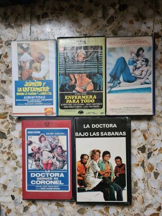 Lote 5 Películas VHS Italianas Adulto