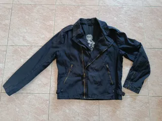 Cazadora Biker Zara Negra Hombre