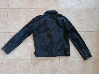 Cazadora Biker Zara Negra Hombre