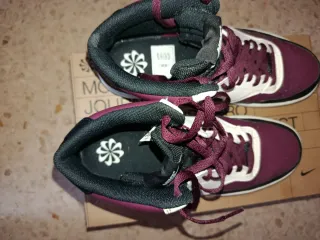 Nike Court Vision Mid Morado y Blanco