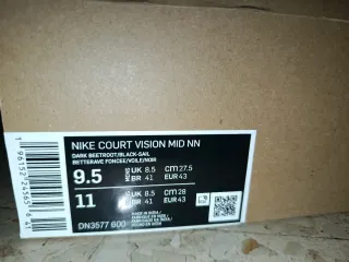 Nike Court Vision Mid Morado y Blanco