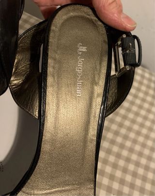 Sandalias de tacón negras