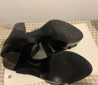 Sandalias de tacón negras