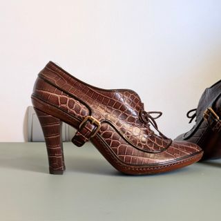 Tacones Cuero CELINE Marrones