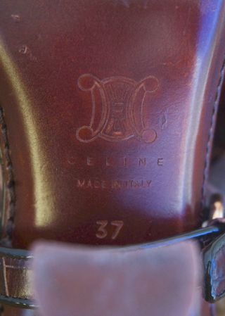 Tacones Cuero CELINE Marrones