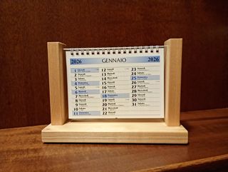 Calendario 2026 artigianale da tavolo