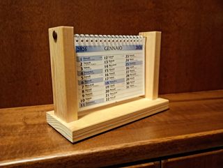 Calendario 2026 artigianale da tavolo