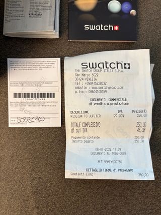 Moonswatch Swatch Mission to Jupiter Giove nuovo