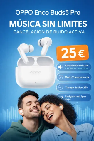OPPO Enco Buds3 Pro Blancos