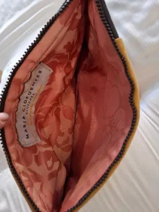 Clutch Max Duo Marrón y Mostaza