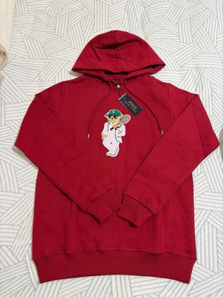 Polo Ralph Lauren Moletom Vermelho Urso Tênis