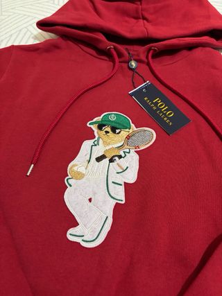 Polo Ralph Lauren Moletom Vermelho Urso Tênis