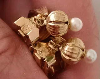 Pendientes Clip Henkel Grossé chapados oro